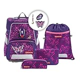Step by Step Schulranzen-Set SPACE Shine Butterfly Night Ina,...