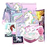 Einhorn Unicorn Pferd Pony Horse 9 Teile Set Schulranzen...