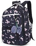 Geek-M Mädchen Rucksack Blumen Schulrucksack Daypack Damen...