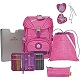 DerDieDas Schulrucksack Set 5-TLG. Ergoflex Pretty Unicorn 2023